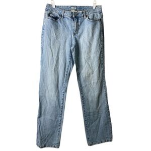 Liz & Co. Light Wash Stretch Straight Leg Jeans | Size 10 Regular